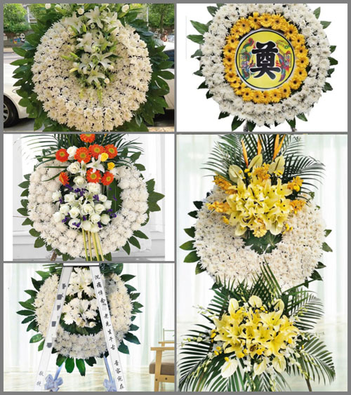 山东青岛平度市蓼兰镇圈子周村花圈速递